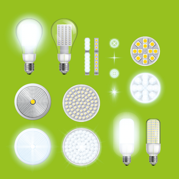 visuel des ampoules LED basse consommation