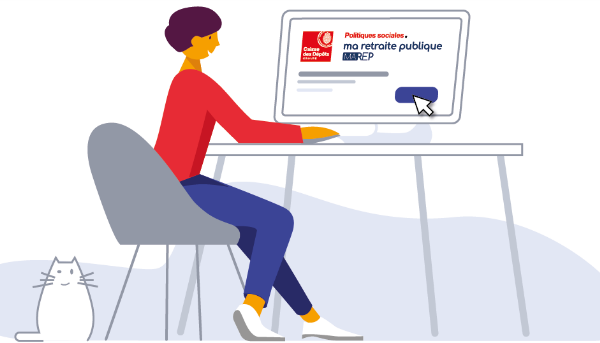 Utilisateur consultant la plateforme Ma retraite publique