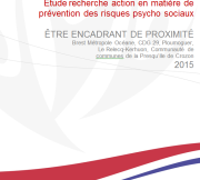 Etude RPS "Etre encadrant de proximité" Brest Métropole
