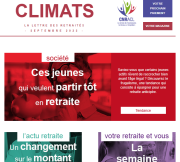 Climats, la lettre des retraités du mois de septembre 2025